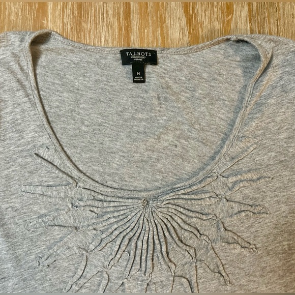 Talbots Textured Short-Sleeve Shirt - Picture 2 of 5